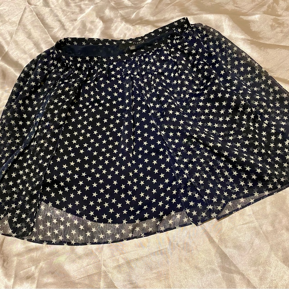 Star Spangled Celestial Sheer Mini Skirt